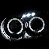 Coolstuffguru Compatible with Subaru Impreza Wrx Sti Jdm Clear Chrome Halo Led Projector Head Lights