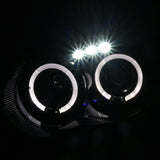 Coolstuffguru Compatible with Subaru Impreza WRX Jet Black LED Halo Projector Headlights Left+Right