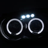 Coolstuffguru Compatible with Subaru Impreza Halo Led Glossy Black Projector Head Lights