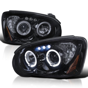 Coolstuffguru Compatible with Subaru Impreza Halo Led Glossy Black Projector Head Lights