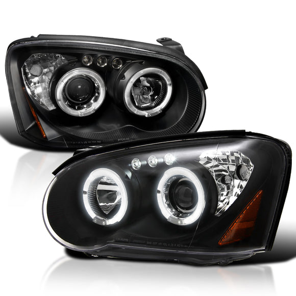 Coolstuffguru Compatible with Subaru Impreza Halo Black Led Projector Head Lights