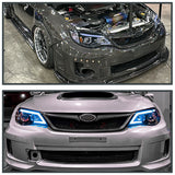 Coolstuffguru Compatible with Subaru Impreza Outback Sport WRX LED Glossy Black Projector Headlights