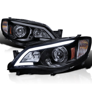 Coolstuffguru Compatible with Subaru Impreza Outback Sport WRX LED Glossy Black Projector Headlights