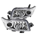 Coolstuffguru Compatible with Scion Xb Chrome Clear Led Halo Projector Head Lights