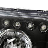 Coolstuffguru Led Dual Halo Jdm Black Projector Head Lights Compatible with 2008-2010 Scion Xb