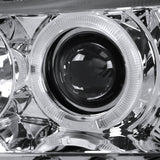 Coolstuffguru Compatible with Nissan Xterra Chrome Clear Halo Led Projector Headlights