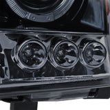 Coolstuffguru Compatible with Nissan Xterra Glossy Black Halo Projector Headlights Smoke Lens Head Lamps