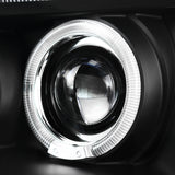 Coolstuffguru Compatible with Nissan Xterra Dual Halo Black Led Projector Head Lights