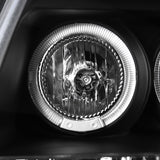 Coolstuffguru Compatible with Nissan Xterra Dual Halo Black Led Projector Head Lights