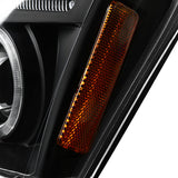 Coolstuffguru Compatible with Nissan Xterra Dual Halo Black Led Projector Head Lights