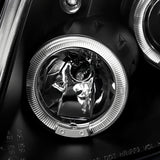 Coolstuffguru Black Halo Led Projector Headlights Compatible with Toyota Yaris 3 Door Hatchback