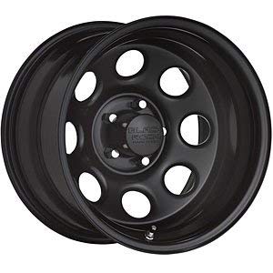 Black Rock 023 15X8 6X5.50 108.71 Hub -13 Offset Black Wheel Rim