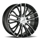 Platinum 058 18X8 5X110 / 5X115 72.62 Hub +35 Offset Black Wheel Rim