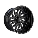 TIS 029544BM 20X12 8X6.50 125.20 Hub -44 Offset Black Wheel Rim