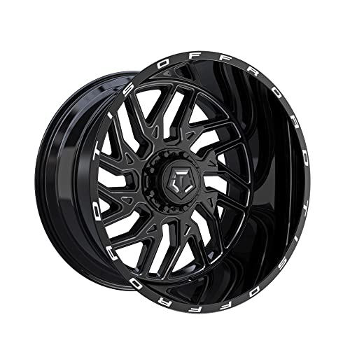 TIS 029544BM 20X12 8X170 125.20 Hub -44 Offset Black Wheel Rim
