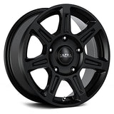 Ultra 217450SB TOIL VAN 16X6.5 6X130 84.10 Hub +45 Offset Black Wheel Rim