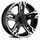 Ultra 234235B MAVERICK 20X9 6X5.50 106.10 Hub +18 Offset Black Wheel Rim