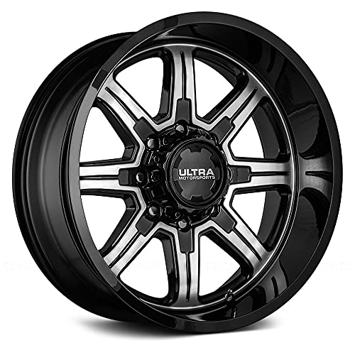 Ultra 229 20X10 8X6.50 125.20 Hub -25 Offset Black Wheel Rim
