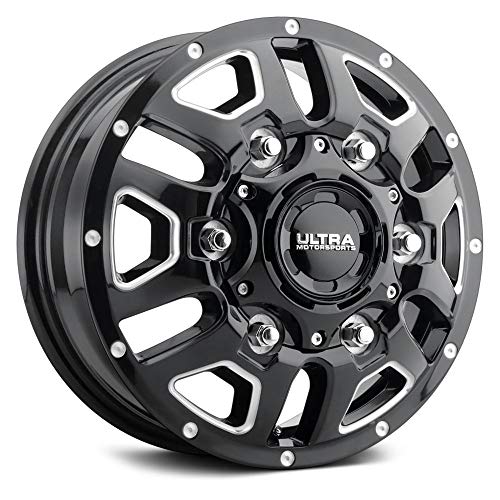 Ultra 286 16X6 6X205 161.10 Hub -140 Offset Black Wheel Rim