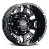 Ultra 286 16X6 6X180 138.80 Hub -130 Offset Black Wheel Rim