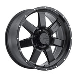 Mamba 008 17X9 5X5.00 78.10 Hub -12 Offset Black Wheel Rim