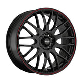 Maxxim 010 16X7 5X100 / 5X4.50 73.00 Hub +40 Offset Black Wheel Rim