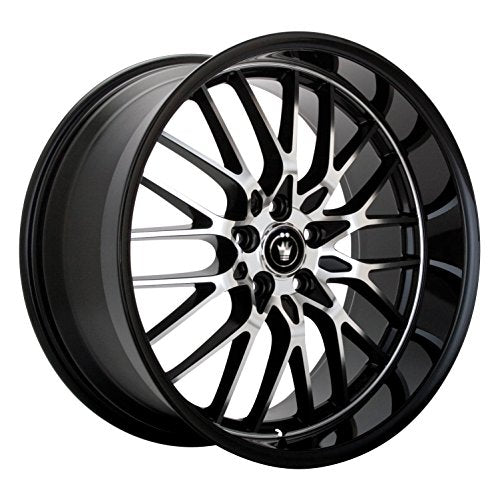 Konig 04216MB LACE 17X8 5X112 73.00 Hub +45 Offset Black Wheel Rim