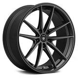 Konig 082 19X8.5 5X108 73.10 Hub +42 Offset Black Wheel Rim