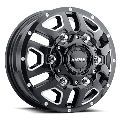 Ultra 284003FBM HUNTER DUALLY 17X6.5 8X6.50 121.70 Hub +129 Black Wheel Rim