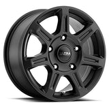 Ultra 217450SB TOIL VAN 16X6.5 5X130 84.10 Hub +45 Offset Black Wheel Rim