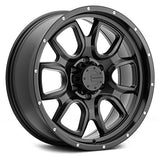 Mamba 016 17X9 6X5.50 106.10 Hub -12 Offset Black Wheel Rim