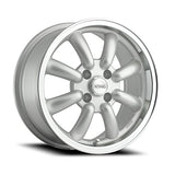 Konig 017 15X7 4X100 73.00 Hub +40 Offset Silver Wheel Rim
