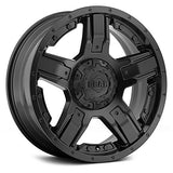 Gear Alloy MANIFOLD 18X9 5X4.50/5X5.00 78.00 Hub +10 Black Wheel Rim