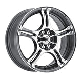 Konig 038 14X6 4X100/4X108 73.00 Hub +38 Offset Anthracite Wheel Rim