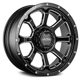 Ultra 226 18X9 6X135 / 6X5.50 106.10 Hub +01 Offset Black Wheel Rim