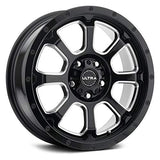 Ultra 226219BM NEMESIS 17X9 5X5.00 / 5X5.50 87.00 Hub +12 Black Wheel Rim