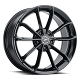 Platinum 066 16X7 5X112 66.56 Hub +40 Offset Black Wheel Rim