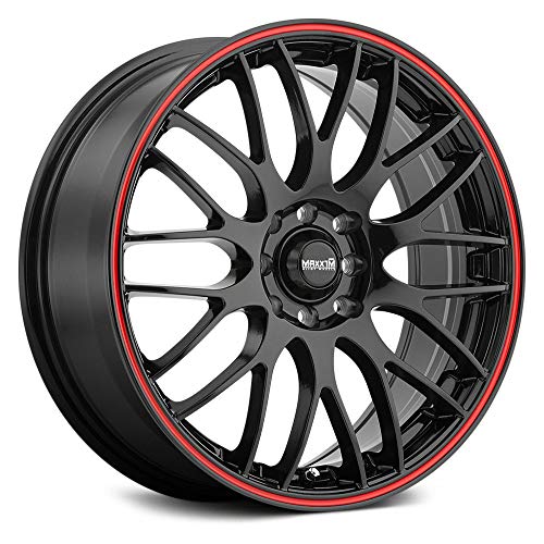 Maxxim 010 18X7.5 5X110 / 5X115 73.00 Hub +45 Offset Black Wheel Rim