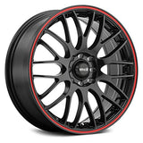 Maxxim 010 18X7.5 5X110 / 5X115 73.00 Hub +45 Offset Black Wheel Rim