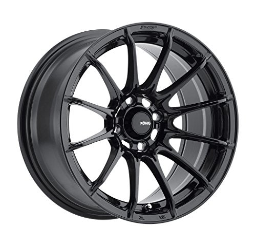 Konig 085 15X8 4X100 73.00 Hub +25 Offset Black Wheel Rim