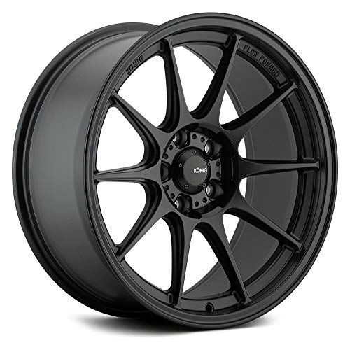Konig 117 16X8 4X100 73.00 Hub +35 Offset Black Wheel Rim