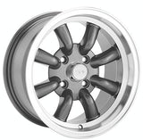 Konig 017 16X7 4X4.50 73.00 Hub +00 Offset Anthracite Wheel Rim
