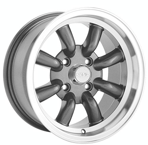 Konig 017 15X7 4X100 73.00 Hub +20 Offset Anthracite Wheel Rim