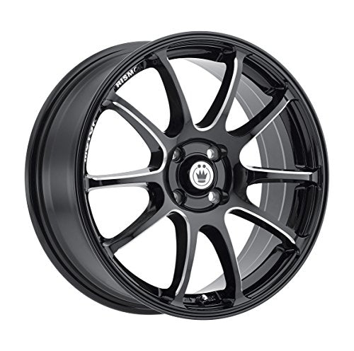 Konig 027 17X7 4X100 73.00 Hub +40 Offset Black Wheel Rim