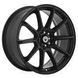 Konig 097 18X8 5X105/5X4.50 73.00 Hub +40 Offset Black Wheel Rim