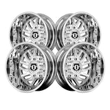 1 X TIS 544C 22X12 8x170 125.2 Hub -44 Offset Chrome Wheel Rim