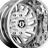 1 X TIS 544C Dually 17X6.5 8X210 154.3 Hub -140 Offset Chrome Plated Wheel Rim