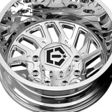 1 X TIS 544C 22X12 5x5.00 / 5x5.50 78 Hub -44 Offset Chrome Wheel Rim