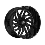 1 X TIS 544BM 22X10 6x135 / 6x5.50 108 Hub -19 Offset Black Wheel Rim