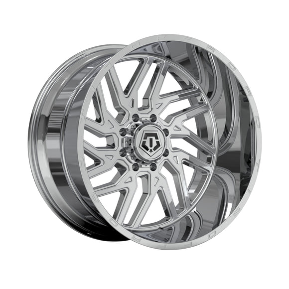 1 X TIS 544C 20X10 6X135 106.2 Hub -20 Offset Chrome Plated Wheel Rim